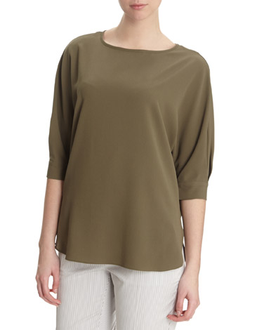 Gallery Three-Quarter Sleeve Blouse